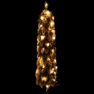 Umělý vánoční stromek s LED osvětlením zasněžený 45 LED 90 cm - obrázek 2