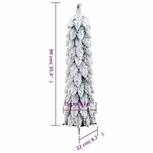Umělý vánoční stromek s LED osvětlením zasněžený 45 LED 90 cm - obrázek 11