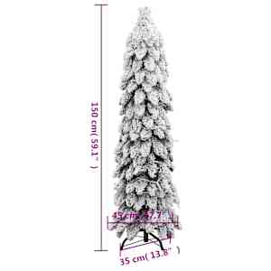 Umělý vánoční stromek s LED osvětlením zasněžený 80 LED 150 cm - obrázek 11