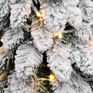 Umělý vánoční stromek s LED osvětlením zasněžený 80 LED 150 cm - obrázek 7