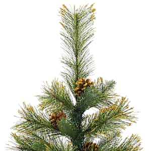 Umělý sklápěcí vánoční stromek s šiškami 120 cm - obrázek 4