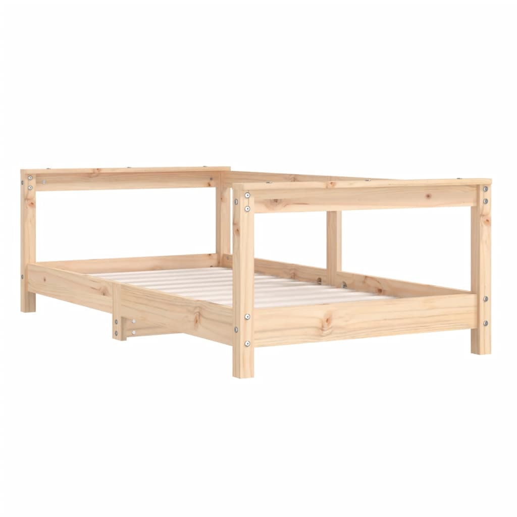 vidaXL Cadru de pat pentru copii, 70x140 cm, lemn masiv de pin