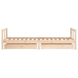 Dětská postel se zásuvkami 80 x 200 cm masivní borové dřevo - obrázek 6