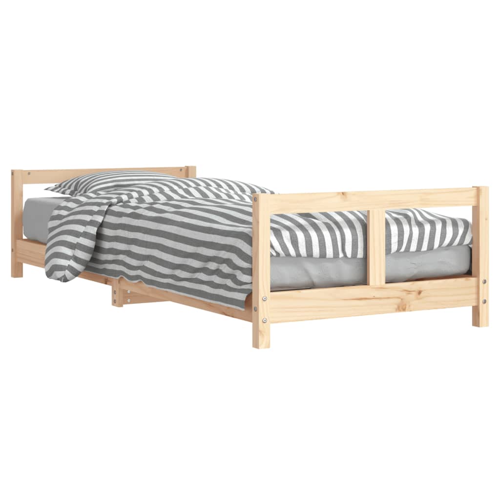 Cadru de pat pentru copii, 80×200 cm, lemn masiv de pin