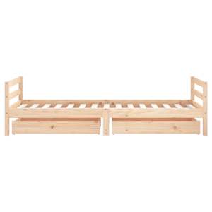 Dětská postel se zásuvkami 90 x 190 cm masivní borové dřevo - obrázek 6