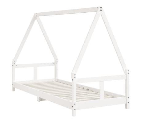 vidaXL Kids Bed Frame White 80x200 cm Solid Wood Pine