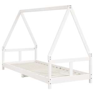 vidaXL Kids Bed Frame White 80x200 cm Solid Wood Pine