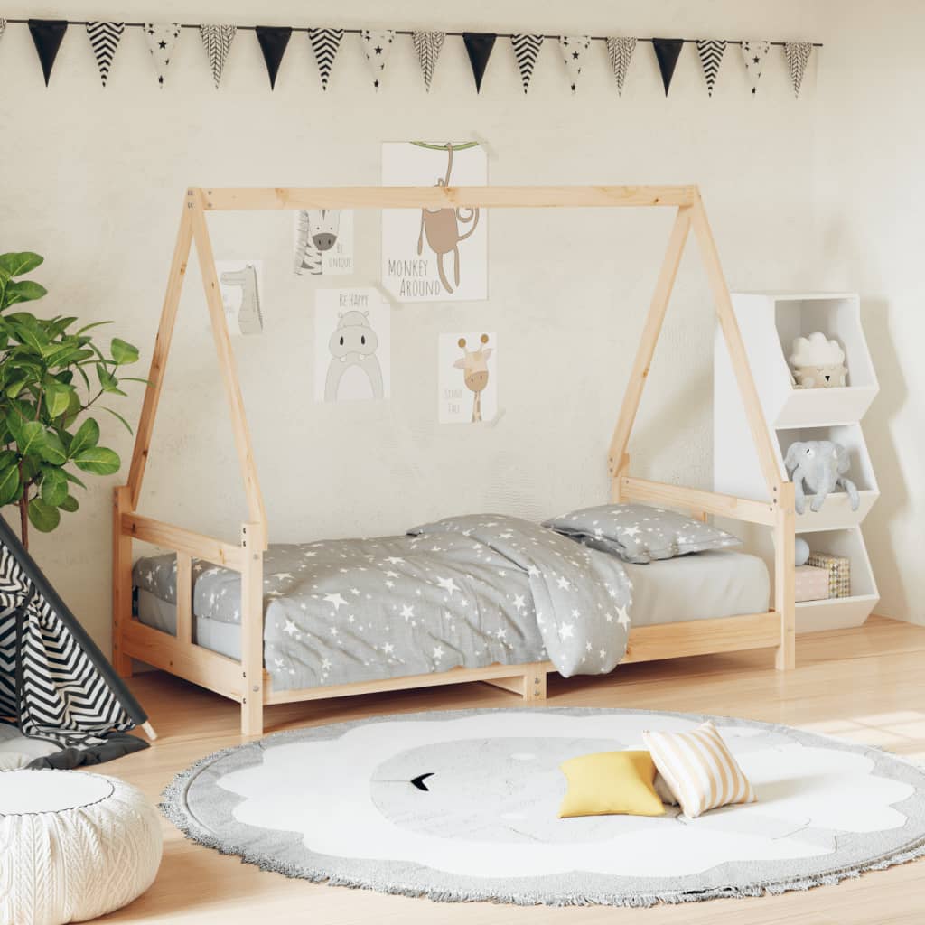 Okvir za dječji krevet 80 x 160 cm od masivne borovine Kreveti za djecu i bebe Naručite namještaj na deko.hr