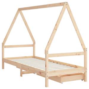 Dětská postel se zásuvkami 80 x 200 cm masivní borové dřevo - obrázek 7