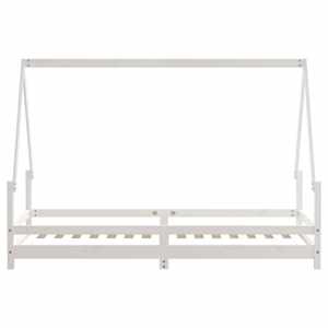 Dětská postel bílá 90 x 200 cm masivní borové dřevo - obrázek 5