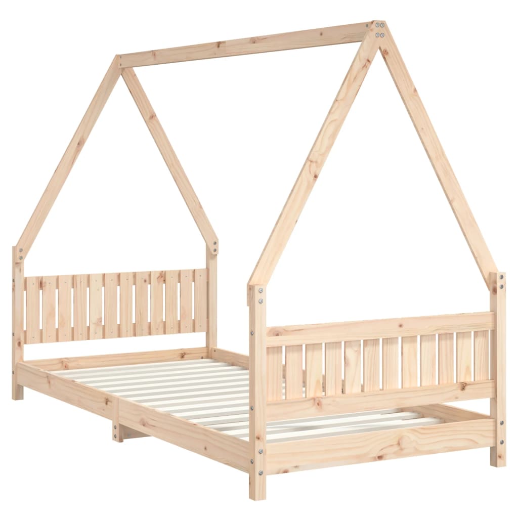 vidaXL Kinderbedframe 90x200 cm massief grenenhout