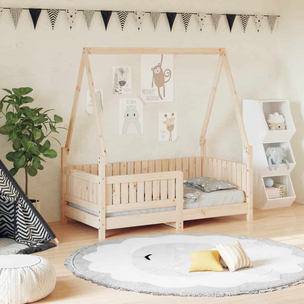 Okvir za dječji krevet 70 x 140 cm od masivne borovine Kreveti za djecu i bebe Naručite namještaj na deko.hr