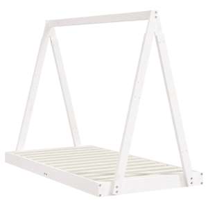vidaXL Cadre de lit pour enfant blanc 80x160 cm bois de pin massif