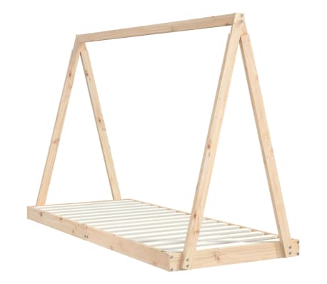 vidaXL Estrutura de cama infantil 80x200 cm madeira de pinho maci&ccedil;a