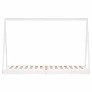 Dětská postel bílá 80 x 200 cm masivní borové dřevo - obrázek 4