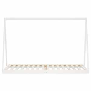 Dětská postel bílá 90 x 200 cm masivní borové dřevo - obrázek 4