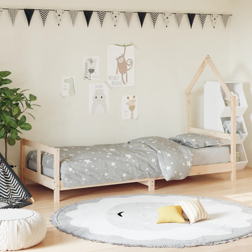 Okvir za dječji krevet 80 x 200 cm od masivne borovine Kreveti za djecu i bebe Naručite namještaj na deko.hr