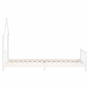 Dětská postel bílá 80 x 200 cm masivní borové dřevo - obrázek 5