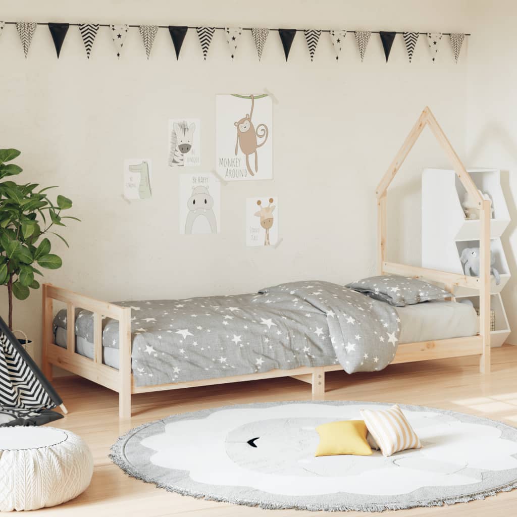 Okvir za dječji krevet 90 x 200 cm od masivne borovine Kreveti za djecu i bebe Naručite namještaj na deko.hr