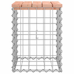 Zahradní lavice gabionový design 33x31x42 cm masivní douglaska - obrázek 4