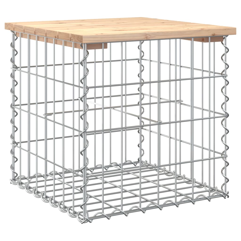 vidaXL Tuinbank schanskorfontwerp 43x44x42 cm massief grenenhout