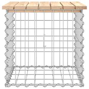 Zahradní lavice gabionový design 43x44x42 cm masivní borovice - obrázek 4