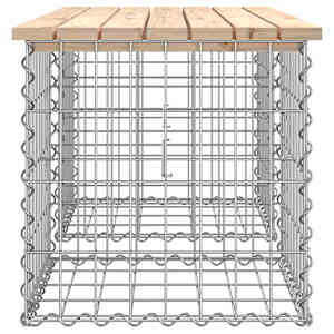 Zahradní lavice gabionový design 103x44x42 cm masivní borovice - obrázek 4