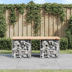 Vrtna klop gabion 103x44x42 cm trdna borovina