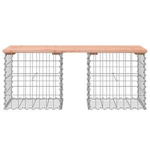 Zahradní lavice gabionový design 103x44x42 cm masivní douglaska - obrázek 3