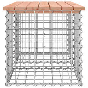 Zahradní lavice gabionový design 103x44x42 cm masivní douglaska - obrázek 4