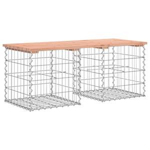 Zahradní lavice gabionový design 103x44x42 cm masivní douglaska - obrázek 5