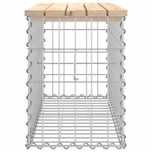 Zahradní lavice gabionový design 83x31,5x42 cm masivní borovice - obrázek 4