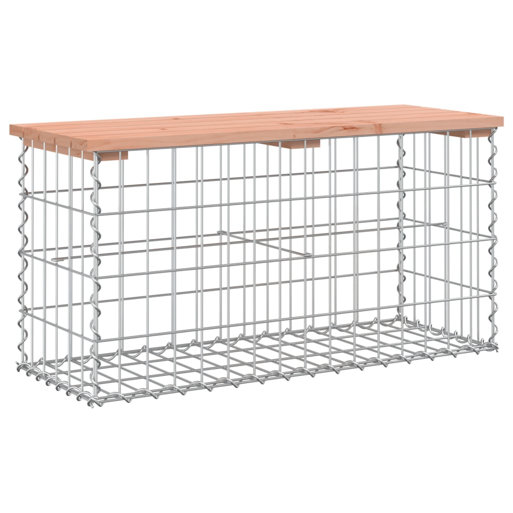 vidaXL Zahradní lavice gabionový design 83x31,5x42cm masivní douglaska