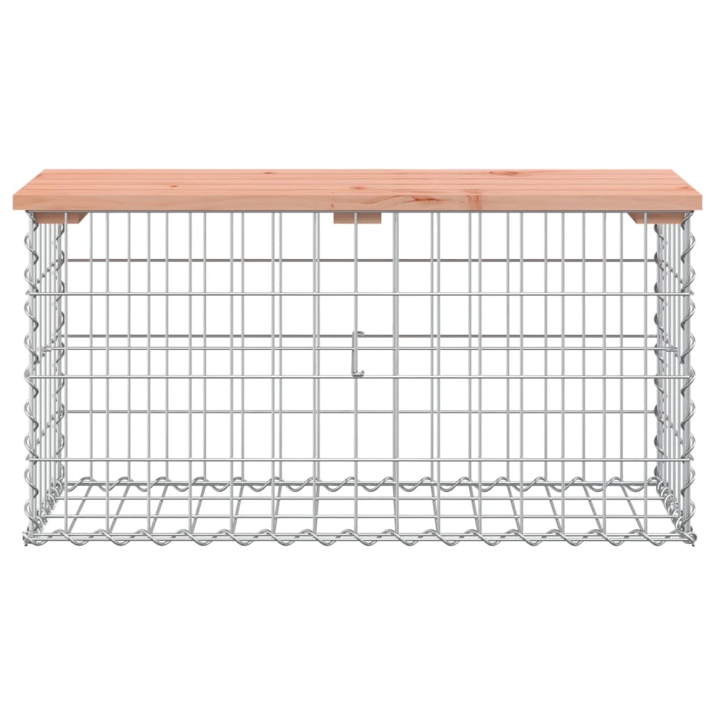 vidaXL Puutarhapenkki kivikori tyyli 83x31,5x42 cm täysi douglaskuusi
