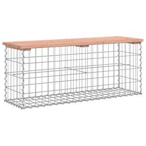 Zahradní lavice gabionový design 103 x 31,5 x 42 cm douglaska - obrázek 2