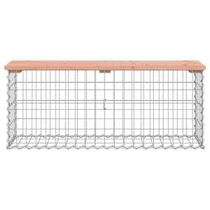 Zahradní lavice gabionový design 103 x 31,5 x 42 cm douglaska - obrázek 3