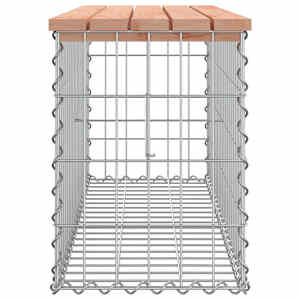 Zahradní lavice gabionový design 103 x 31,5 x 42 cm douglaska - obrázek 4