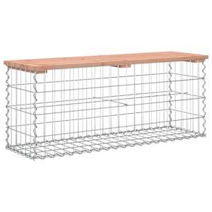 Zahradní lavice gabionový design 103 x 31,5 x 42 cm douglaska - obrázek 5