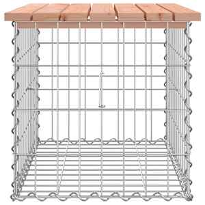 Zahradní lavice gabionový design 63x44x42 cm masivní douglaska - obrázek 4