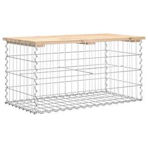 Zahradní lavice gabionový design 83x44x42 cm masivní borovice - obrázek 5
