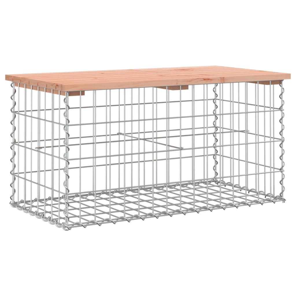 vidaXL Zahradní lavice gabionový design 83x44x42 cm masivní douglaska