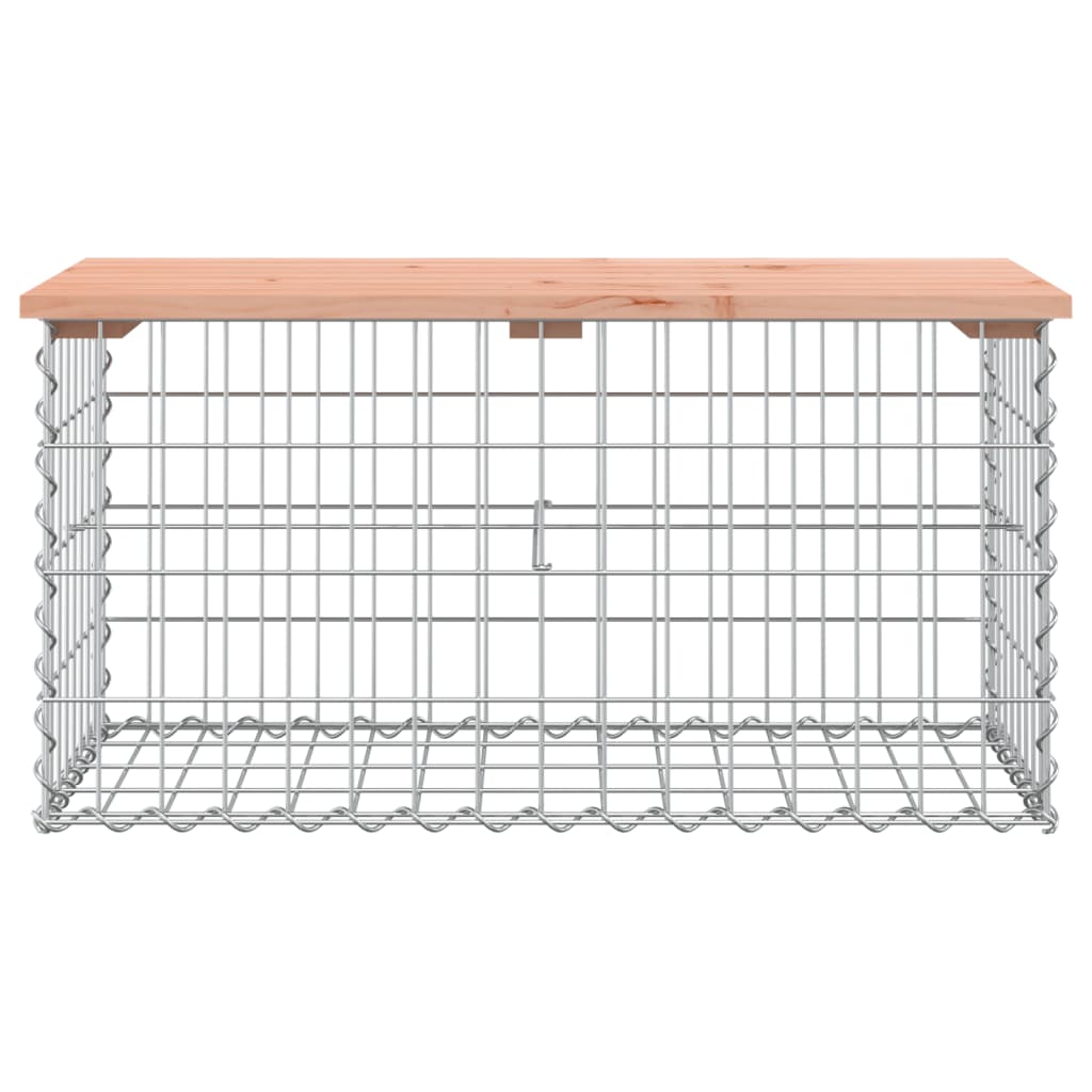 vidaXL tömör duglászfenyő gabion kerti pad 83x44x42 cm