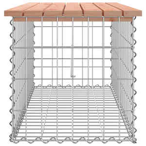 Zahradní lavice gabionový design 103x44x42 cm masivní douglaska - obrázek 4