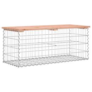 Zahradní lavice gabionový design 103x44x42 cm masivní douglaska - obrázek 5