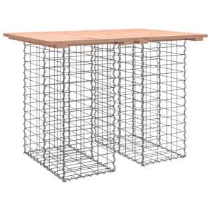 Zahradní stůl gabion design 100 x 70 x 72 cm masivní dřevo douglaska - obrázek 2