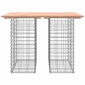 Zahradní stůl gabion design 100 x 70 x 72 cm masivní dřevo douglaska - obrázek 3