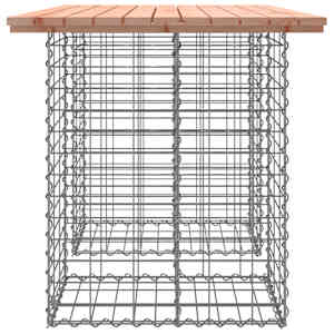 Zahradní stůl gabion design 100 x 70 x 72 cm masivní dřevo douglaska - obrázek 4