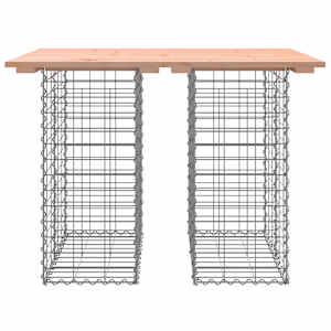 Zahradní stůl gabion design 100 x 70 x 72 cm masivní dřevo douglaska - obrázek 5