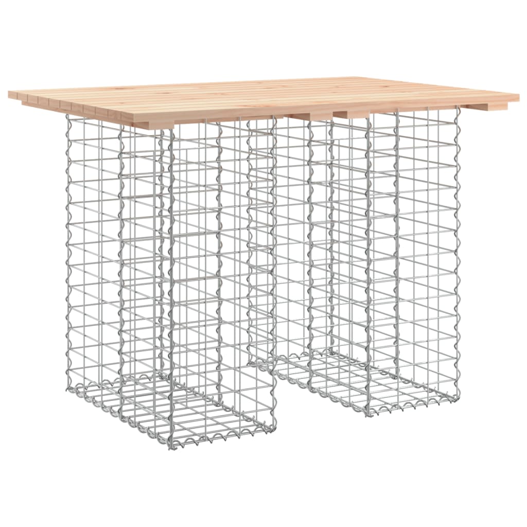 vidaXL Zahradní stůl gabion design 100 x 70 x 72 cm masivní borovice