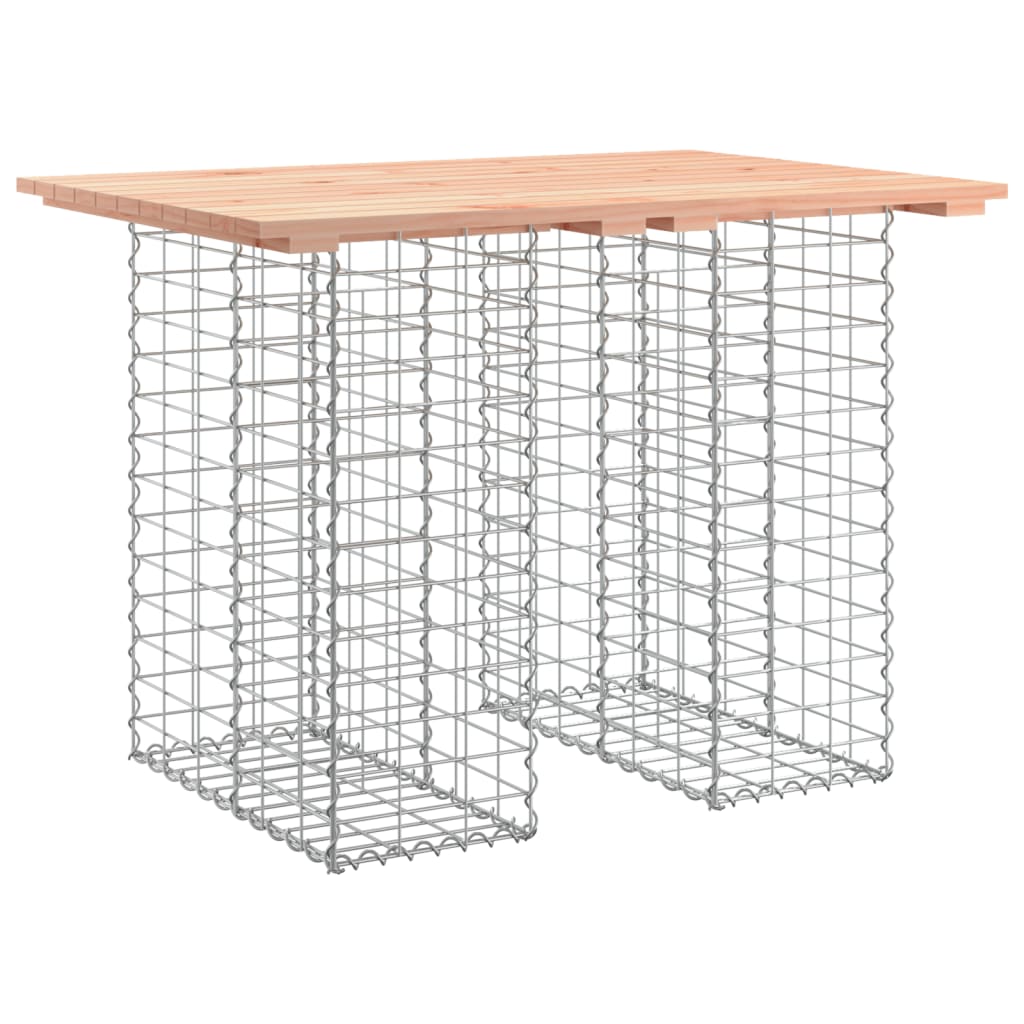 vidaXL Zahradní stůl gabion design 100 x 70 x 72 cm masivní dřevo douglaska